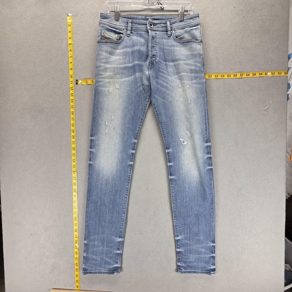 Diesel Jeans Mens 28x32 Blue Buster Regular‎ Slim Tapered Button Fly Fades U0827